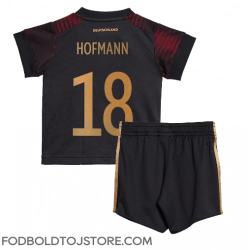 Tyskland Jonas Hofmann #18 Udebanesæt Børn VM 2022 Kortærmet (+ Korte bukser)